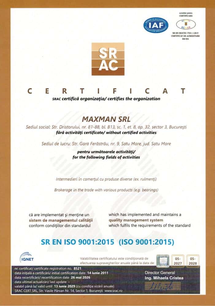 ISO 9001 Quality Management System